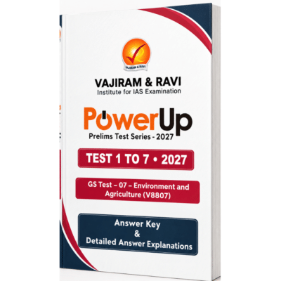 Vajiram & Ravi PowerUp Prelims Test Series 2027 - GS Test 1 to 7 with Answer Key & Explanations PHOTOCOPY